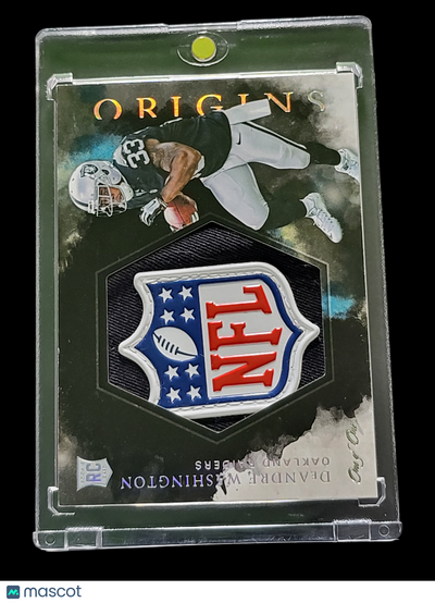 Football Panini 2016 Panini Deandre Washington #Rjj-Dw One Of One Player-Worn Shield Patch Rc