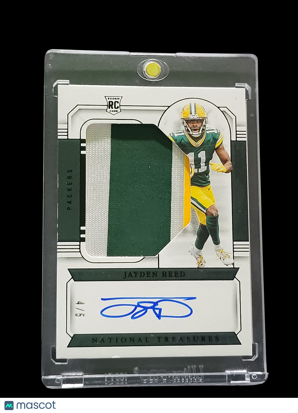 Sports Panini 2024 Panini National Treasures Jayden Reed #14 4 / 5 Patch Rc