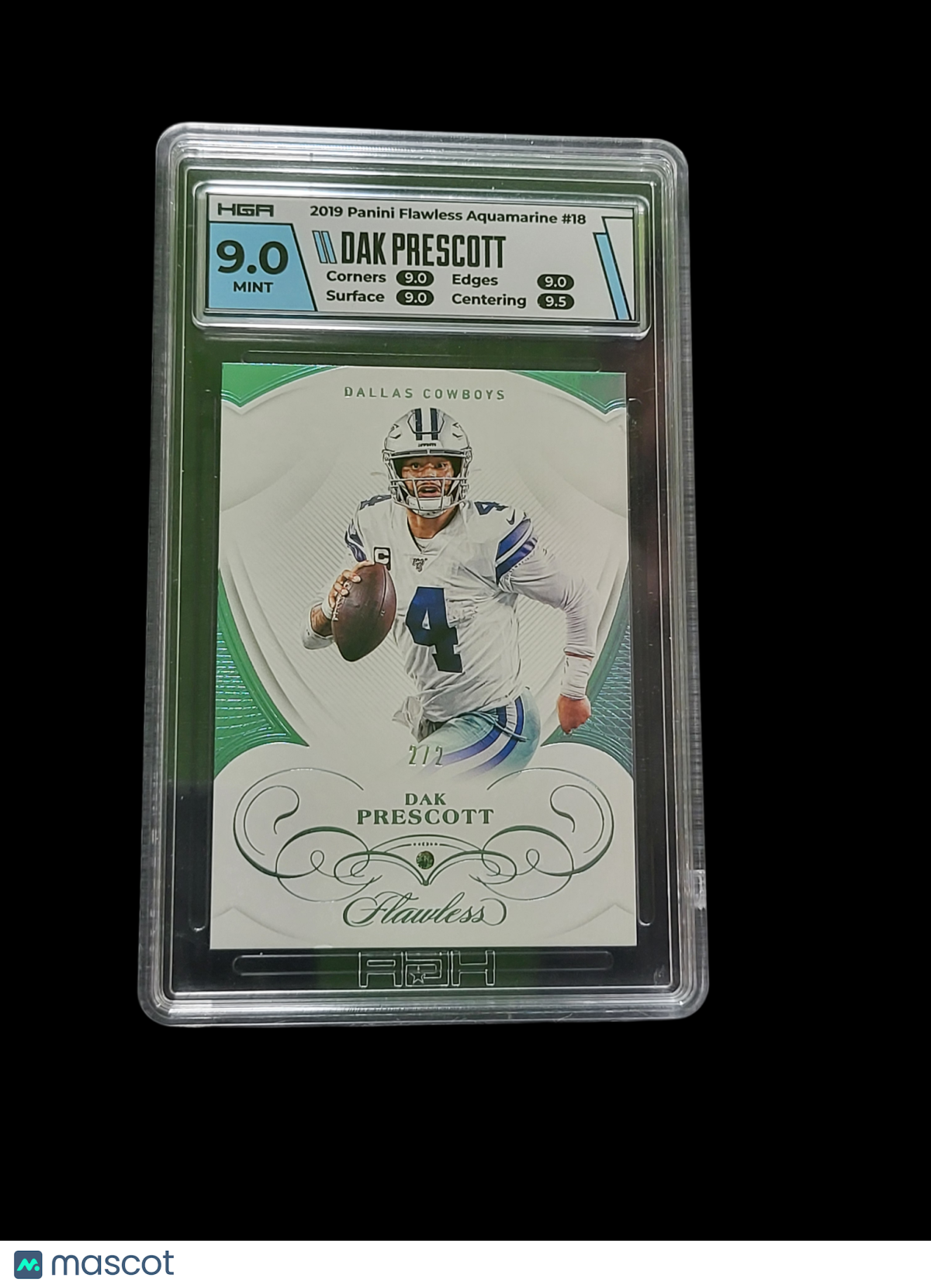 Sports Panini 2020 Panini Flawless Dak Prescott #18 Aquamarine