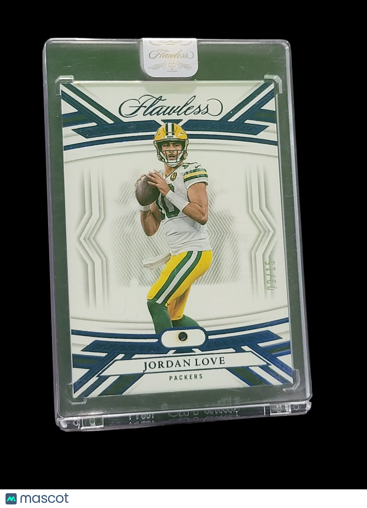 Sports Panini 2024 Panini Flawless Football Jordan Love #25 Sapphire 09/15 Memorabilia
