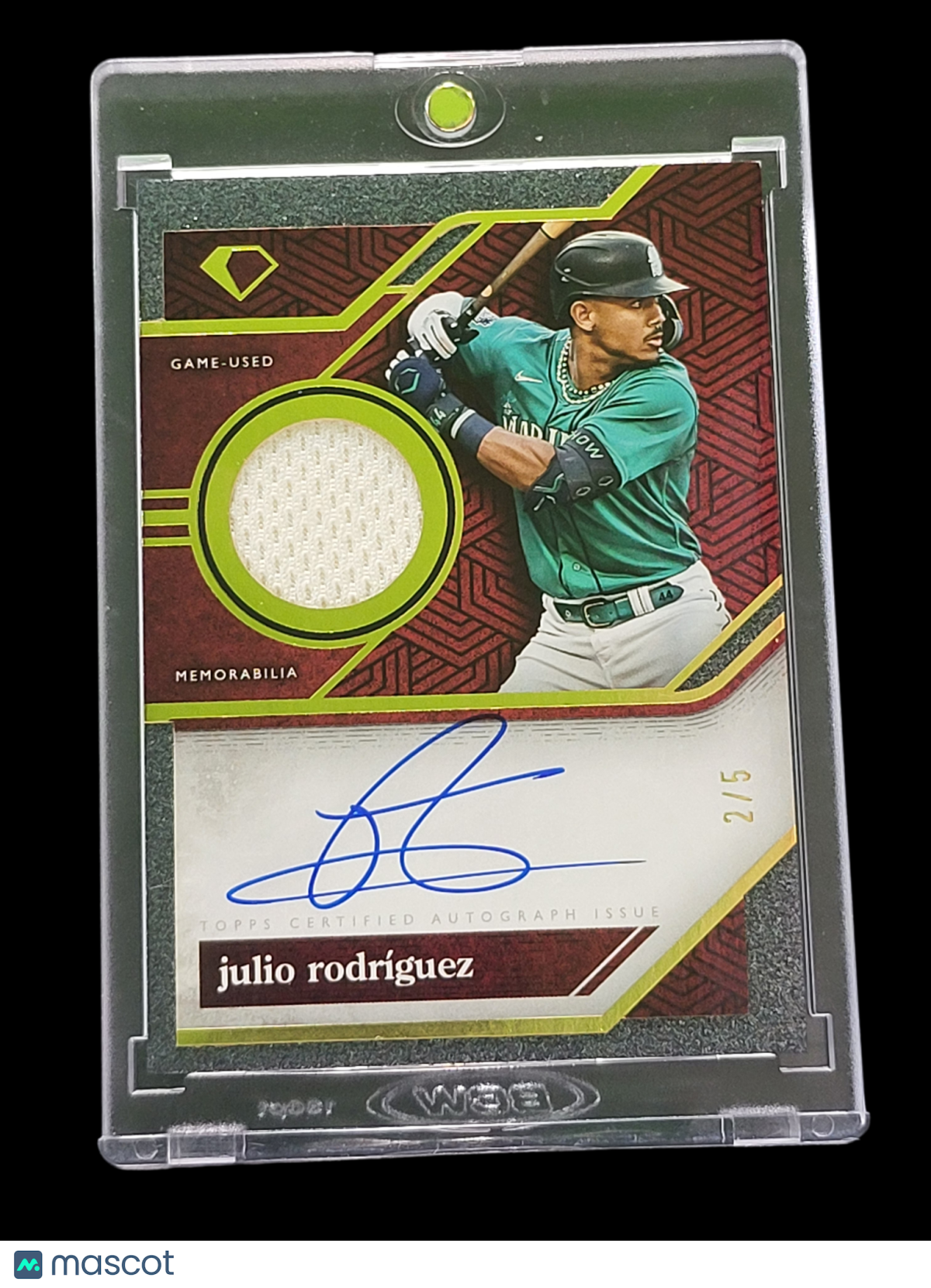 Sports Topps 2024 Topps Diamond Julio RodríGuez #Spa-Jr 2/5 Game-Used Memorabilia Auto Relic