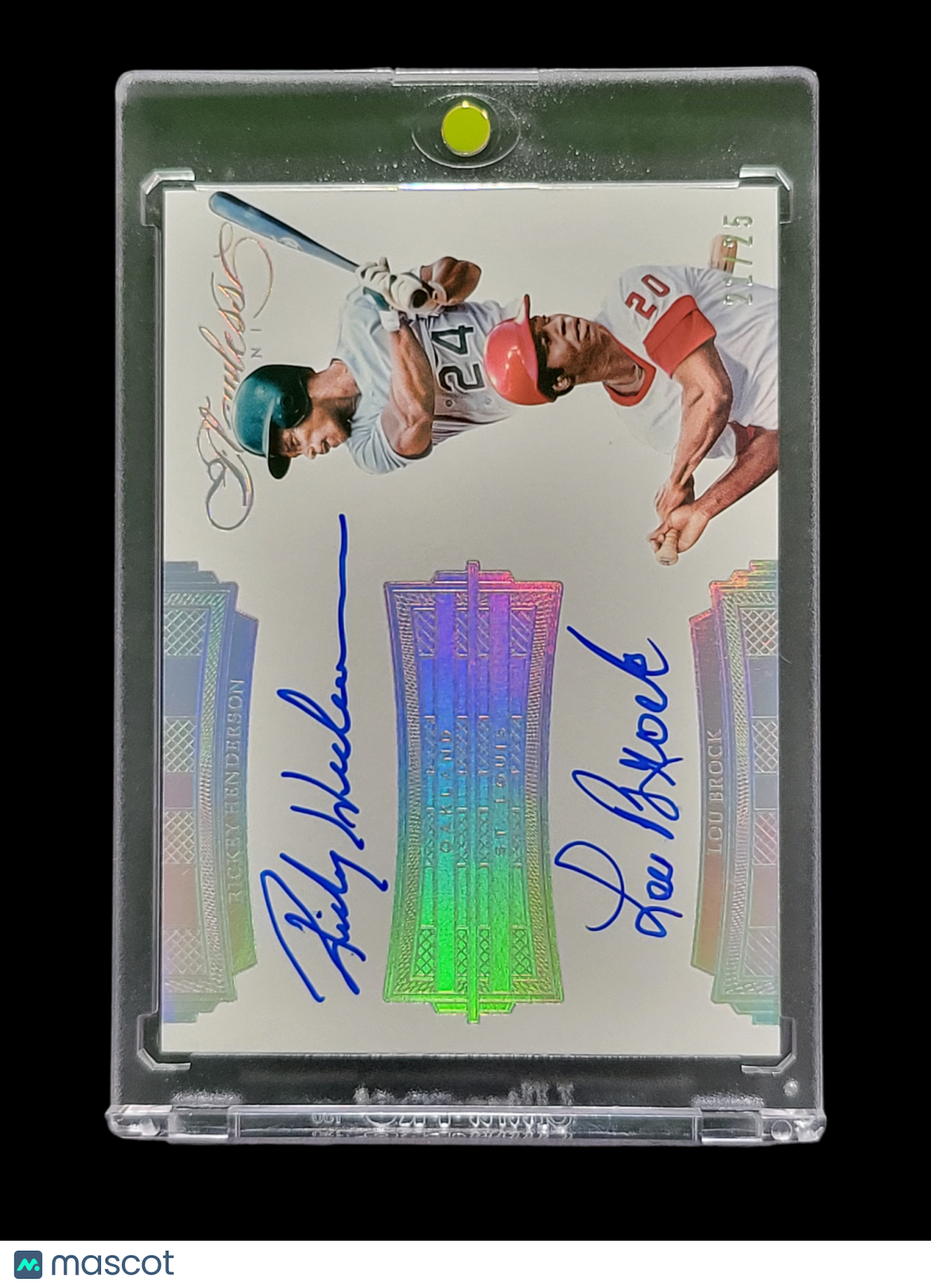 Sports Panini 2017 Panini Flawless Rickey Henderson Lou Brock #Fds-Rl Dual Autograph