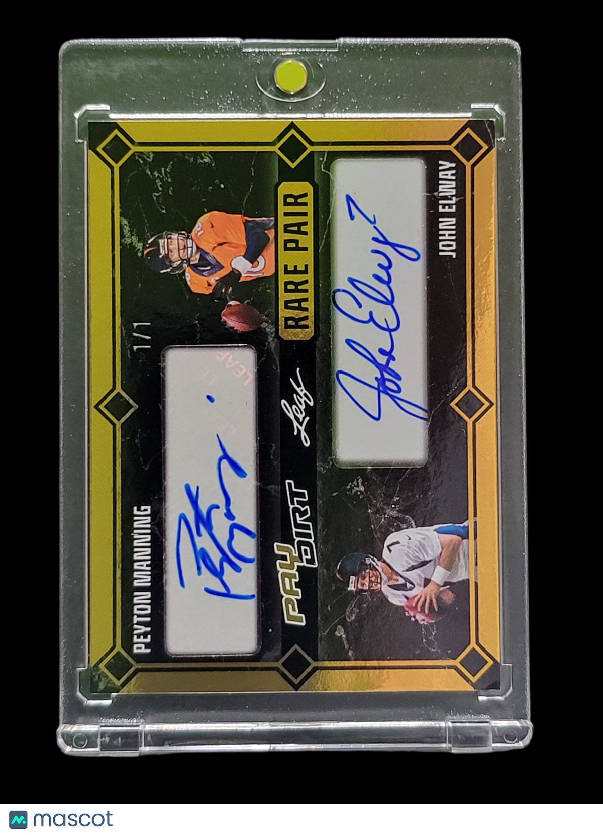 Sports 2026 Leaf Paydirt Rare Pair John Elway Peyton Manning #Rp-21 Dual Autograph 1/1