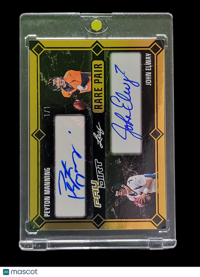 Sports 2026 Leaf Paydirt Rare Pair John Elway Peyton Manning #Rp-21 Dual Autograph 1/1