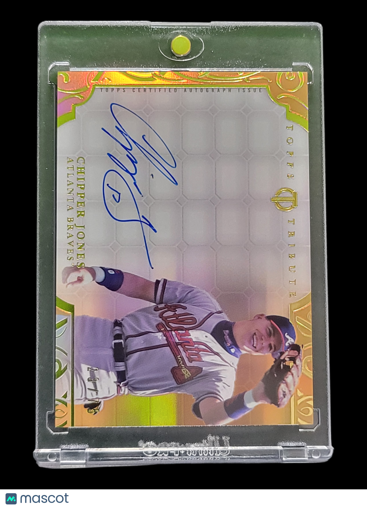 Sports Topps 2015 Topps Tribute Chipper Jones #Ta-Cj Gold Topps Certified Autograph Issue
