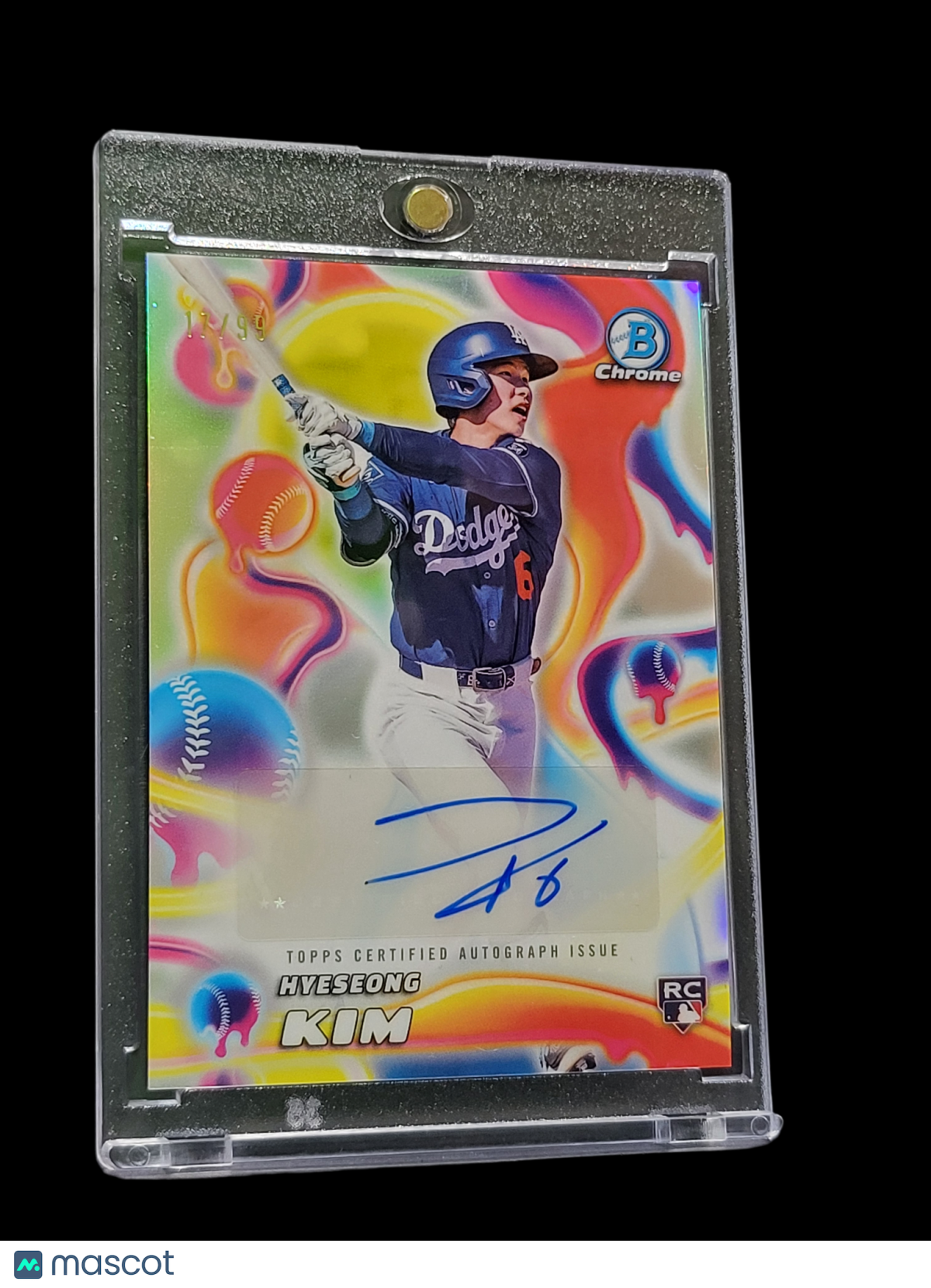UFC MMA Topps 2025 Topps Bowman Chrome Melt Mashers Hye-Seong Kim #Mma-Hk Rc