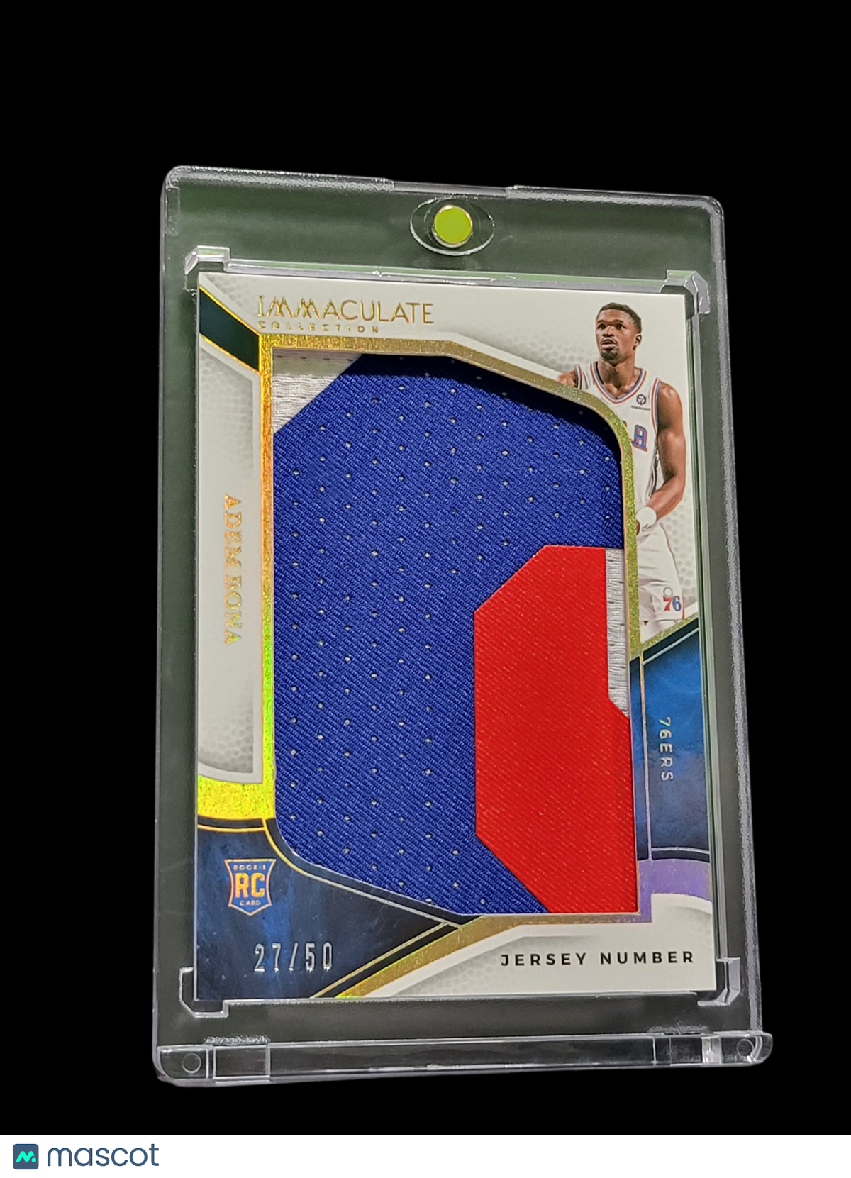 UFC MMA Panini 2025 Panini Immaculate Collection Adem Bona #Jp-Bna 27/50 Patch Rc Jersey Number