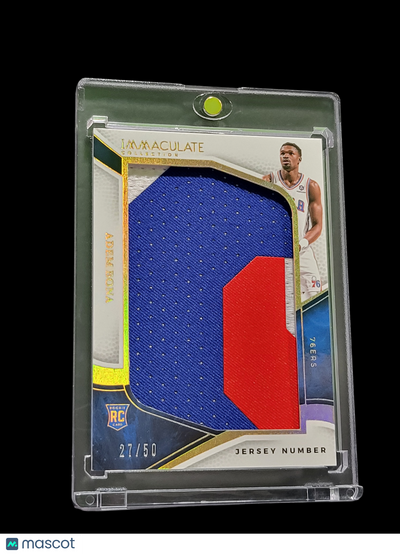 UFC MMA Panini 2025 Panini Immaculate Collection Adem Bona #Jp-Bna 27/50 Patch Rc Jersey Number