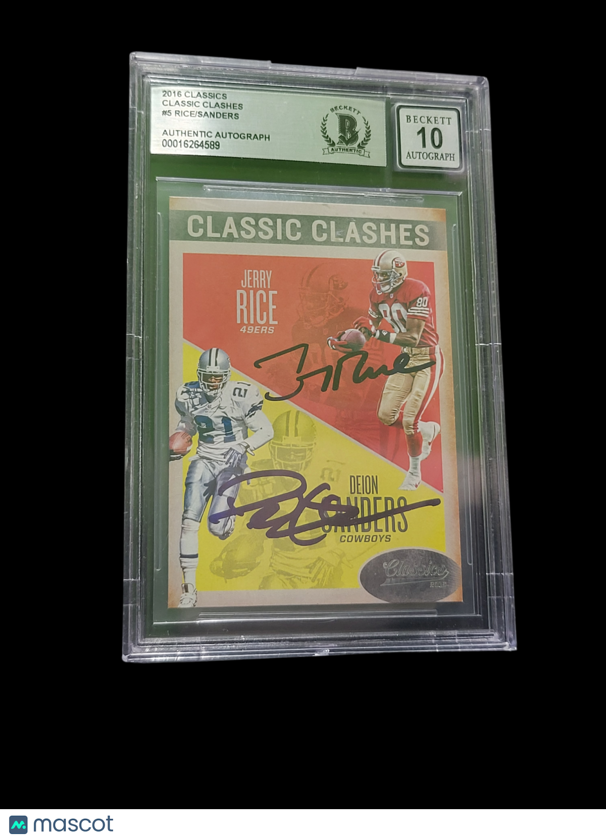 Sports 2016 Classics Classic Clashes Jerry Rice Deion Sanders #5 /Jerry BGS 0