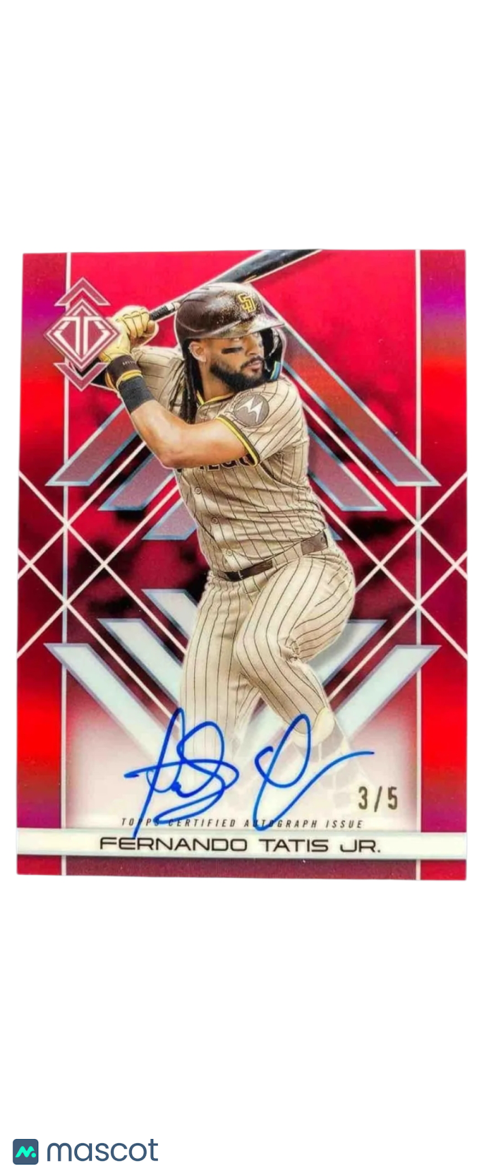 Sports Topps 2025 Topps Transcendent Collection Fernando Tatis Jr. #Taic-Ftj Red 3/5