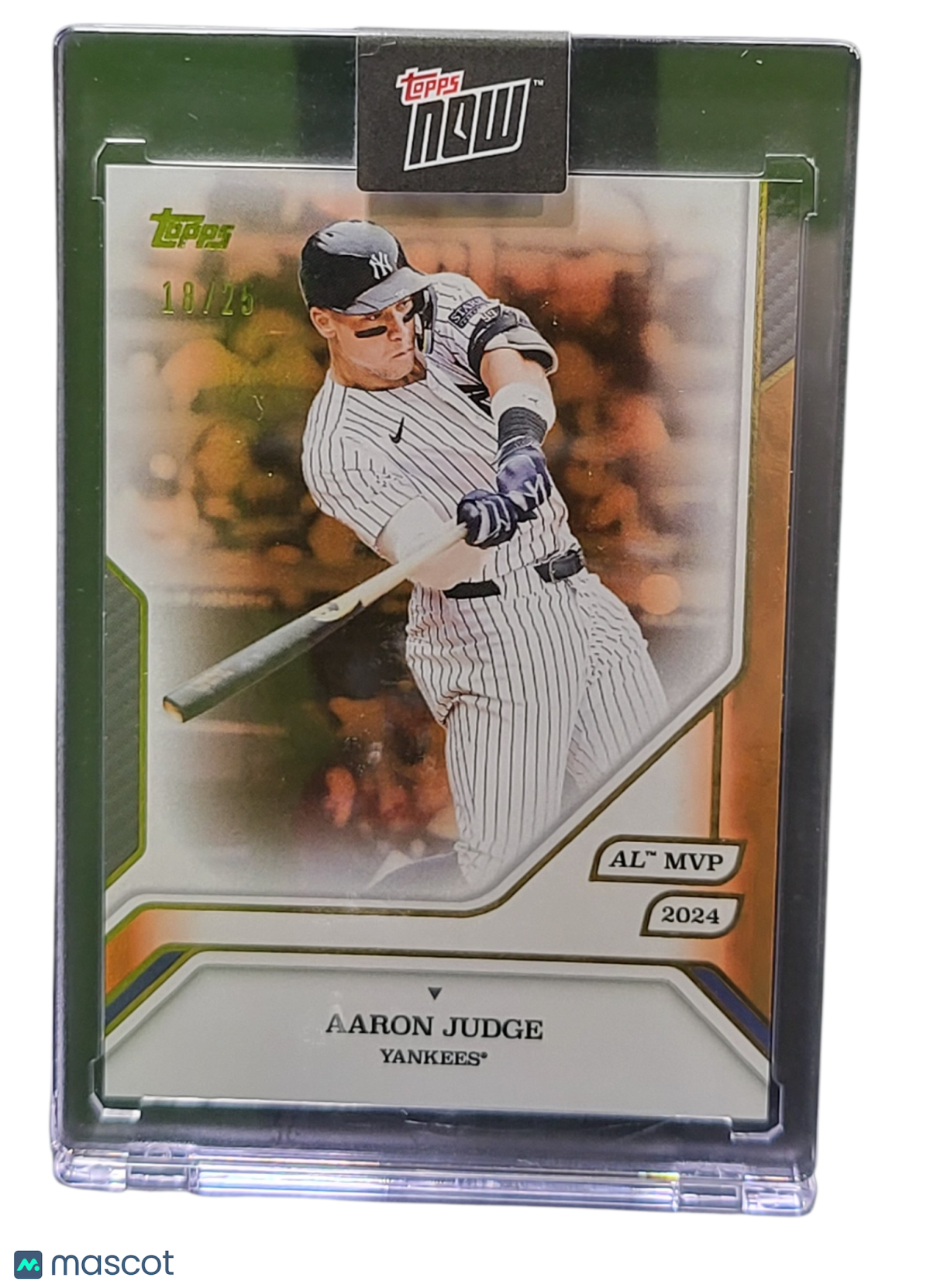 Sports Topps 2025 Topps Topps Now Aaron Judge #36 Gold 18/25