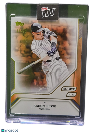 Sports Topps 2025 Topps Topps Now Aaron Judge #36 Gold 18/25