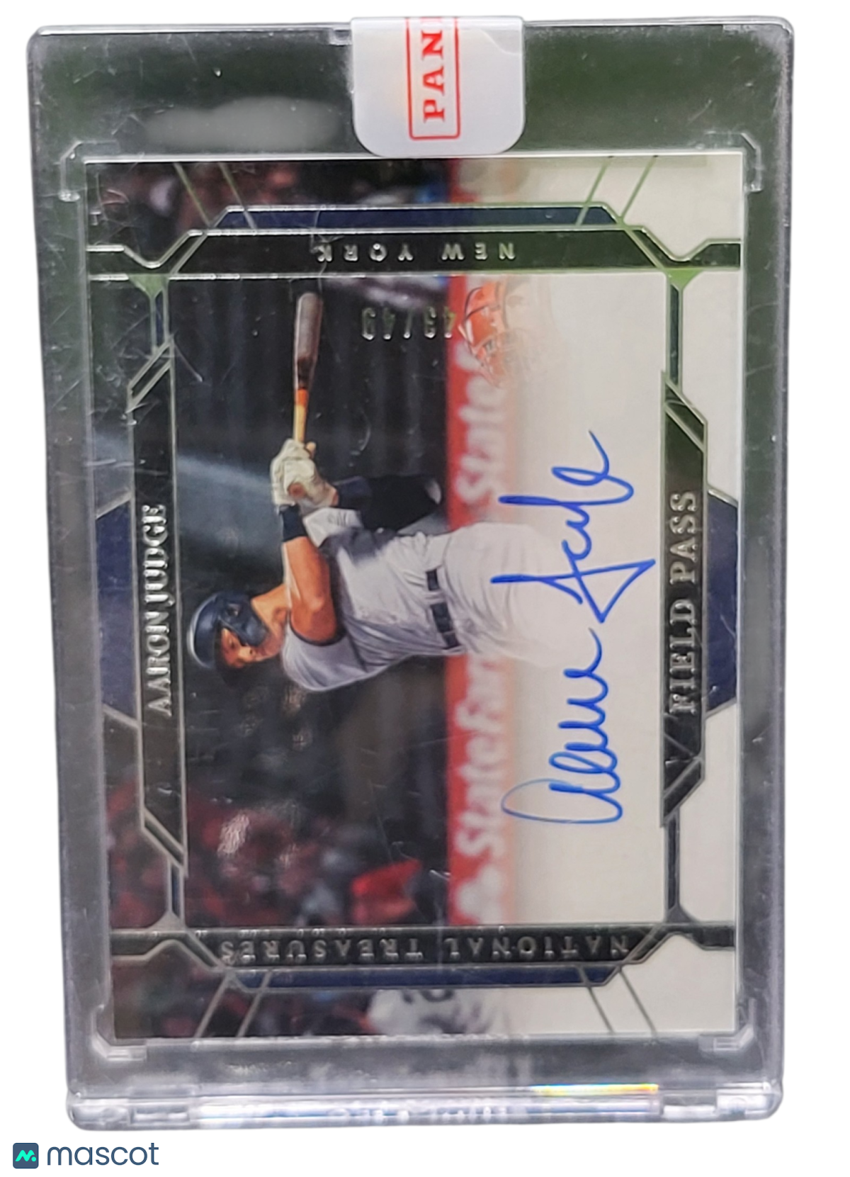 Sports Panini 2022 Panini National Treasures Field Pass Aaron Judge #Fp-Aj