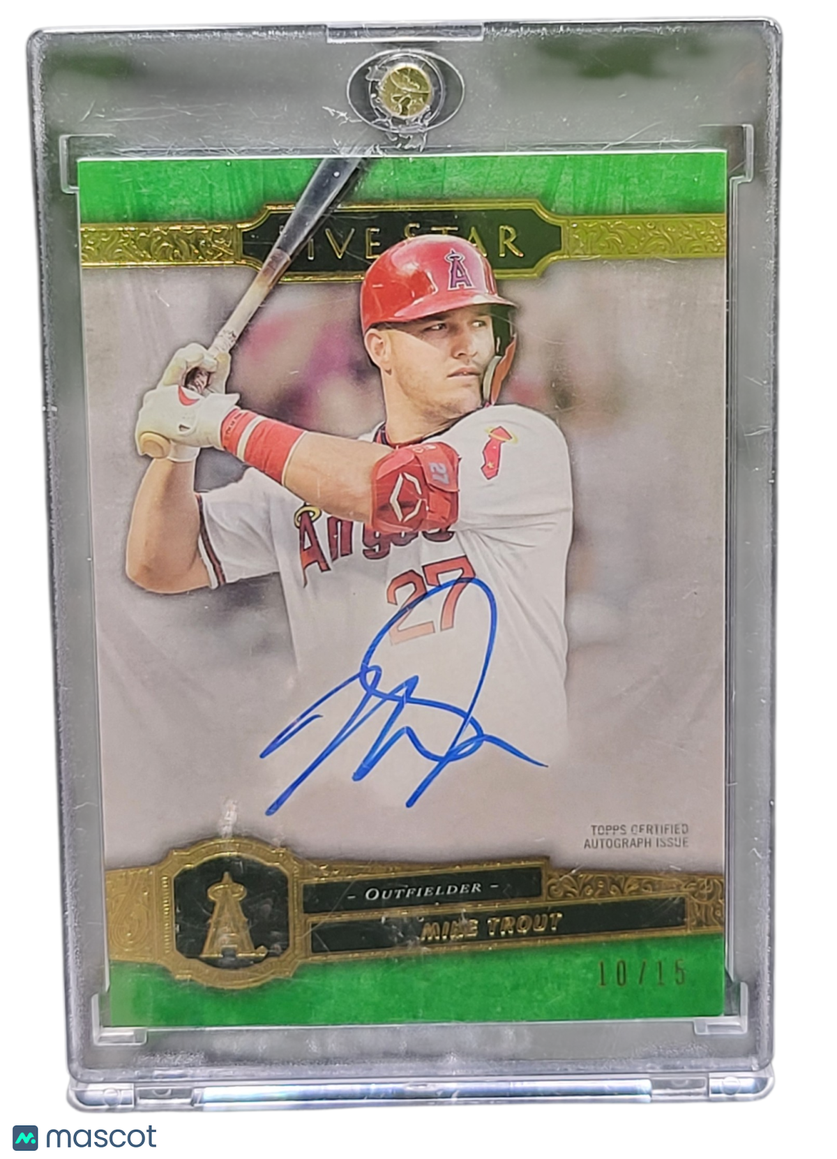 Sports Topps 2021 Topps Five Star Mike Trout #Fsa-Mtb Green 10/15