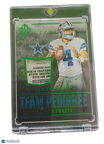 Sports Panini 2017 Panini Majestic Team Dak Prescott #Dc-DP Of Laundry Tag -Worn 1/1