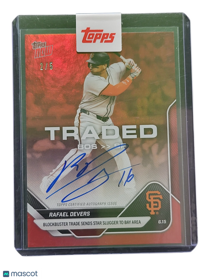Sports Topps 2025 Topps Now Rafael Devers #303b Red 2 / 5