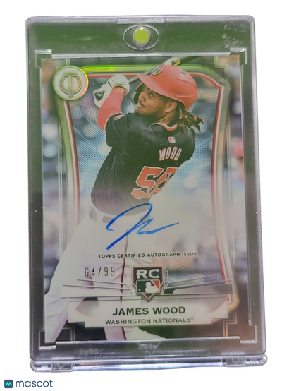 Sports Topps 2025 Topps Tribute League Inauguration James Wood #Lia-Jwo Green 64/99 Rc