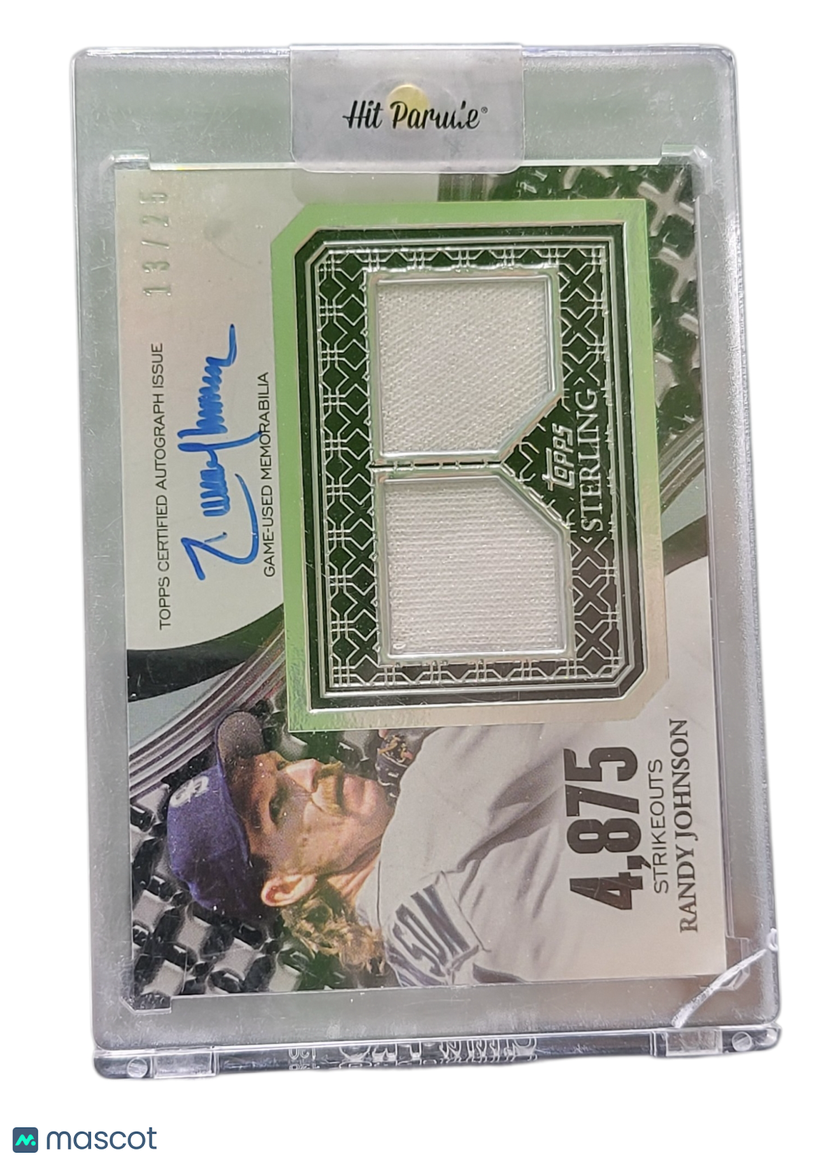Sports Topps 2023 Topps Sterling Randy Johnson #Star-Rj Sterling Strikes Auto Game-Used 13/25