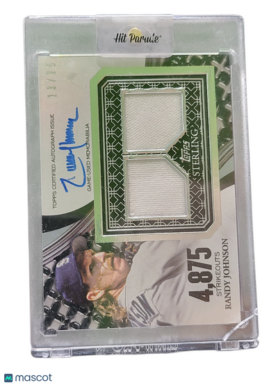Sports Topps 2023 Topps Sterling Randy Johnson #Star-Rj Sterling Strikes Auto Game-Used 13/25