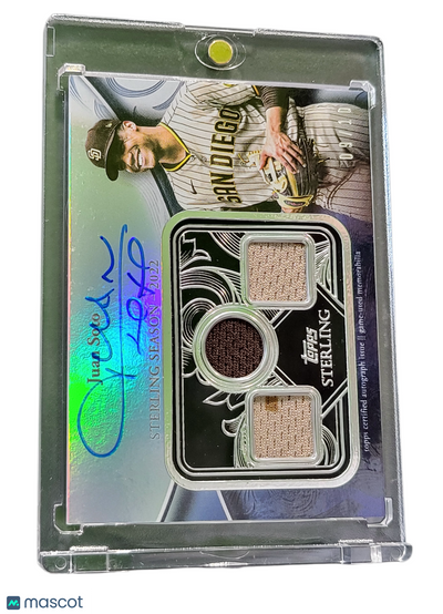Sports Topps 2024 Topps Sterling Juan Soto #Ssar-Js Triple Relic Sterling Seasons Game-Used