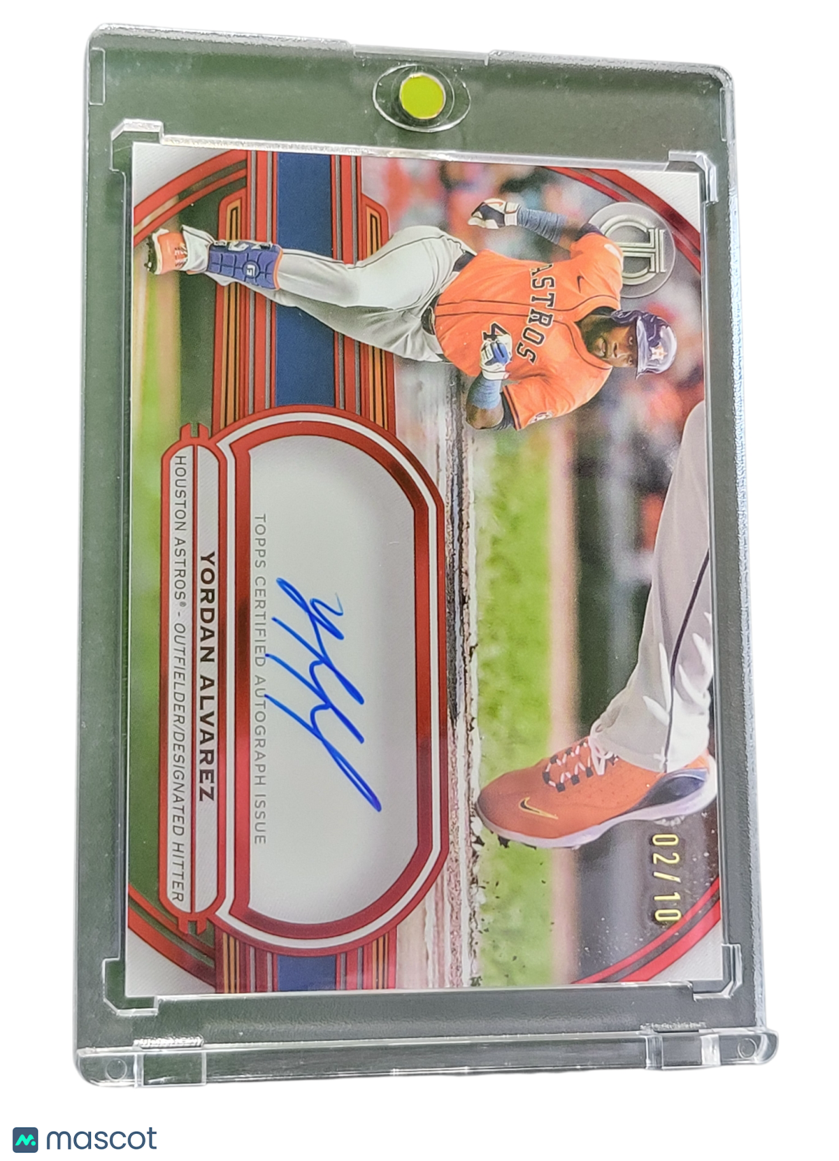 Sports Topps 2025 Topps Tribute Tribute To Cleats Yordan Alvarez #Ttc-Ya Red 02/10