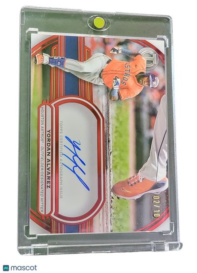 Sports Topps 2025 Topps Tribute Tribute To Cleats Yordan Alvarez #Ttc-Ya Red 02/10