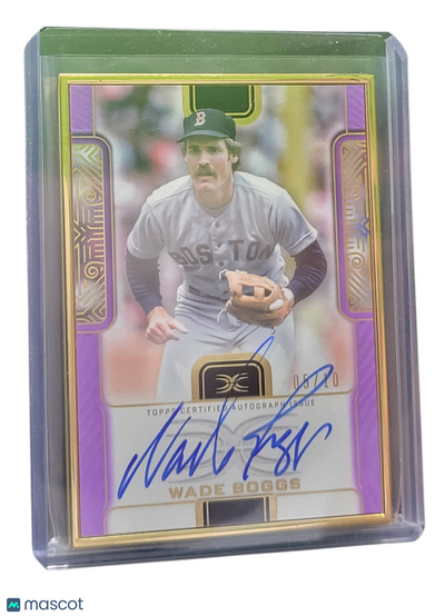 Sports Topps 2023 Topps Definitive Collection Wade Boggs #Dcfa-Wb Purple Framed Auto Card