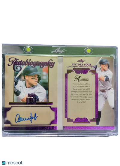 Sports 2025 Leaf History Book Sports Edition Ch. 2 Aaron Judge #A-Aj1 2 / 5