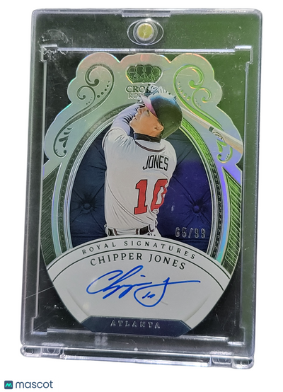 Sports Panini 2023 Panini Chronicles Crown Royale Chipper Jones #Rs-Cj Signatures 65/99