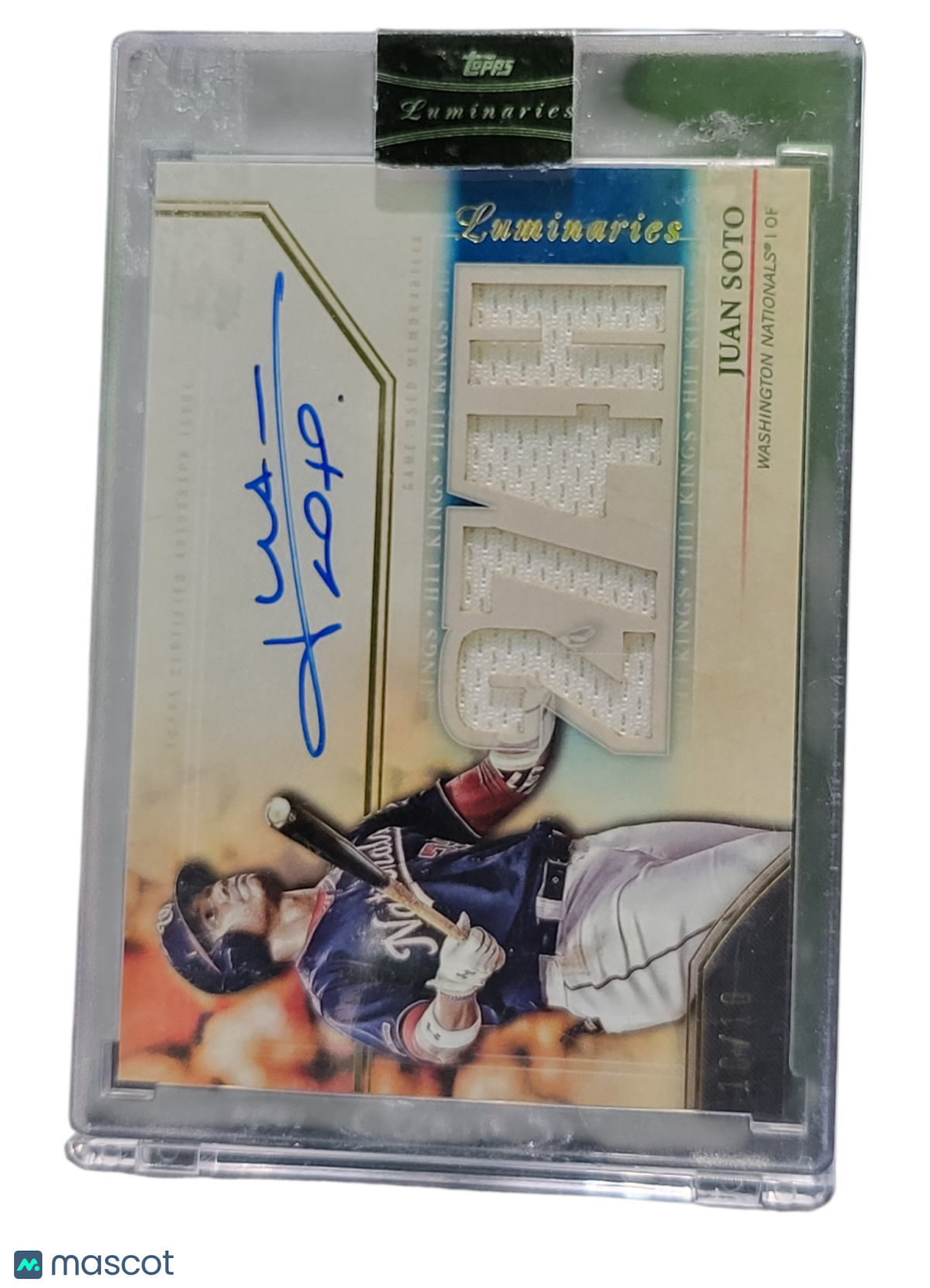 Sports Topps 2020 Topps Luminaries Juan Soto #Hkar-Js Game Used Memorabilia Auto Relic Card
