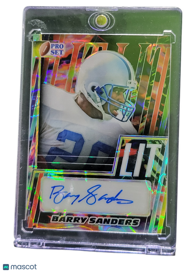 Sports 2024 Leaf Pro Set Lit Barry Sanders #L-Bs1 Green 6/10