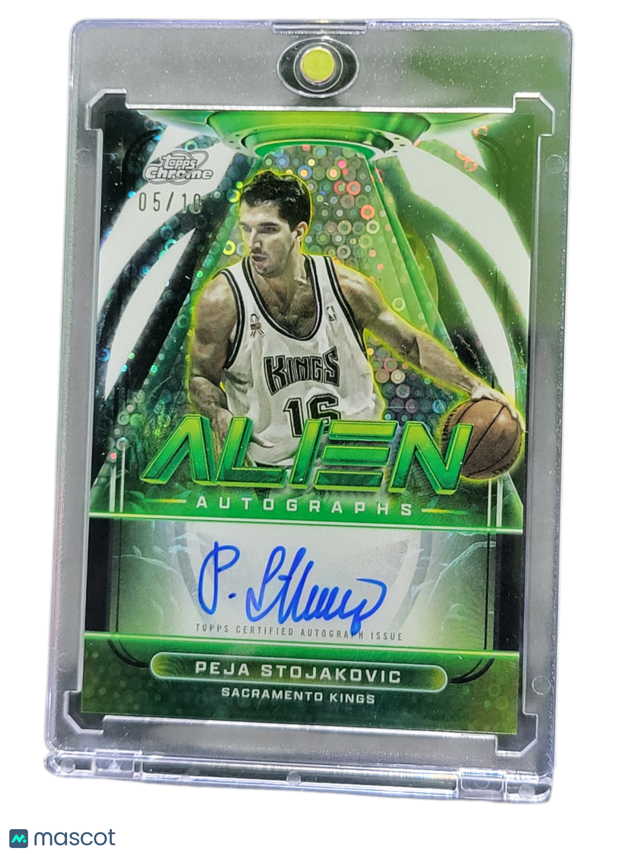 Sports Topps 2026 Topps Cosmic Chrome Alien Autographs Peja Stojakovic #Aa-Ps Green /10