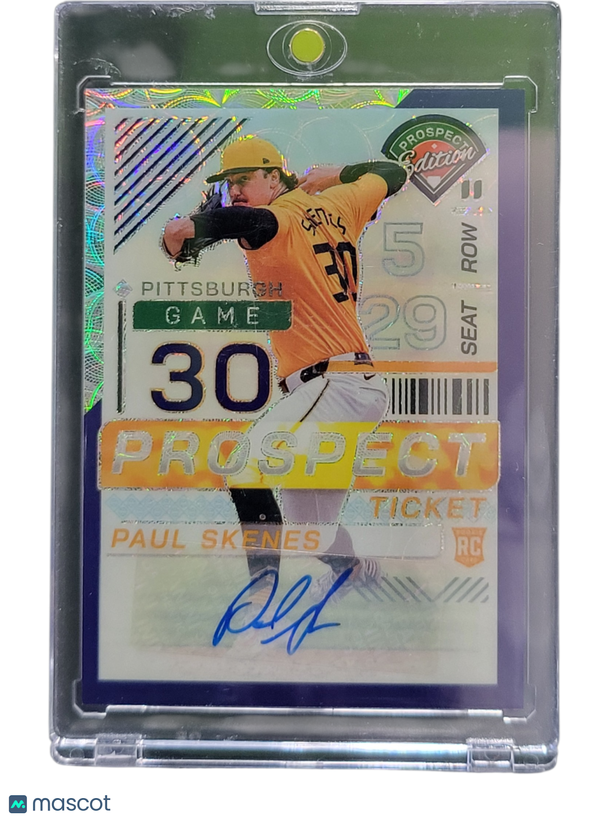 Sports Panini 2024 Panini Prospect Edition Prizm Paul Skenes #159 Purple 01/49 Rc