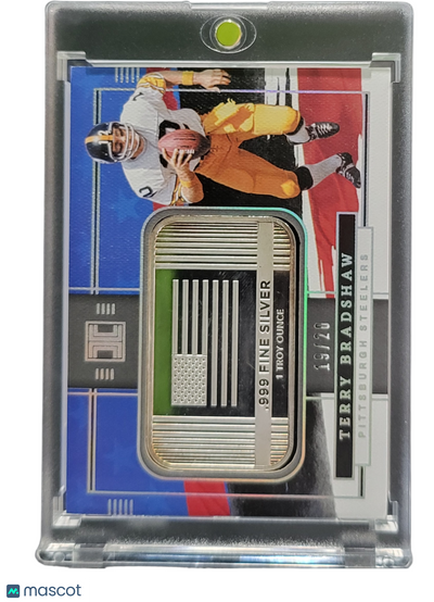 Sports Panini 2022 Panini Terry Bradshaw #Usa-Teb 19/20 1 Troy Ounce .999 Fine Silver Bar