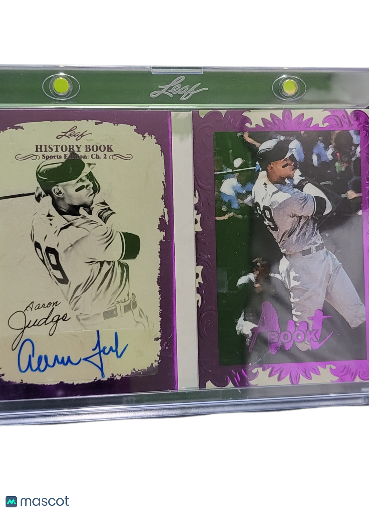 Sports 2025 Leaf History Book Sports Edition Aaron Judge #Ab-Aj1 Purple 1/2
