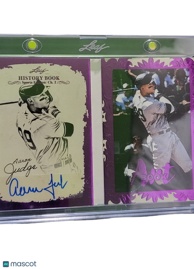 Sports 2025 Leaf History Book Sports Edition Aaron Judge #Ab-Aj1 Purple 1/2