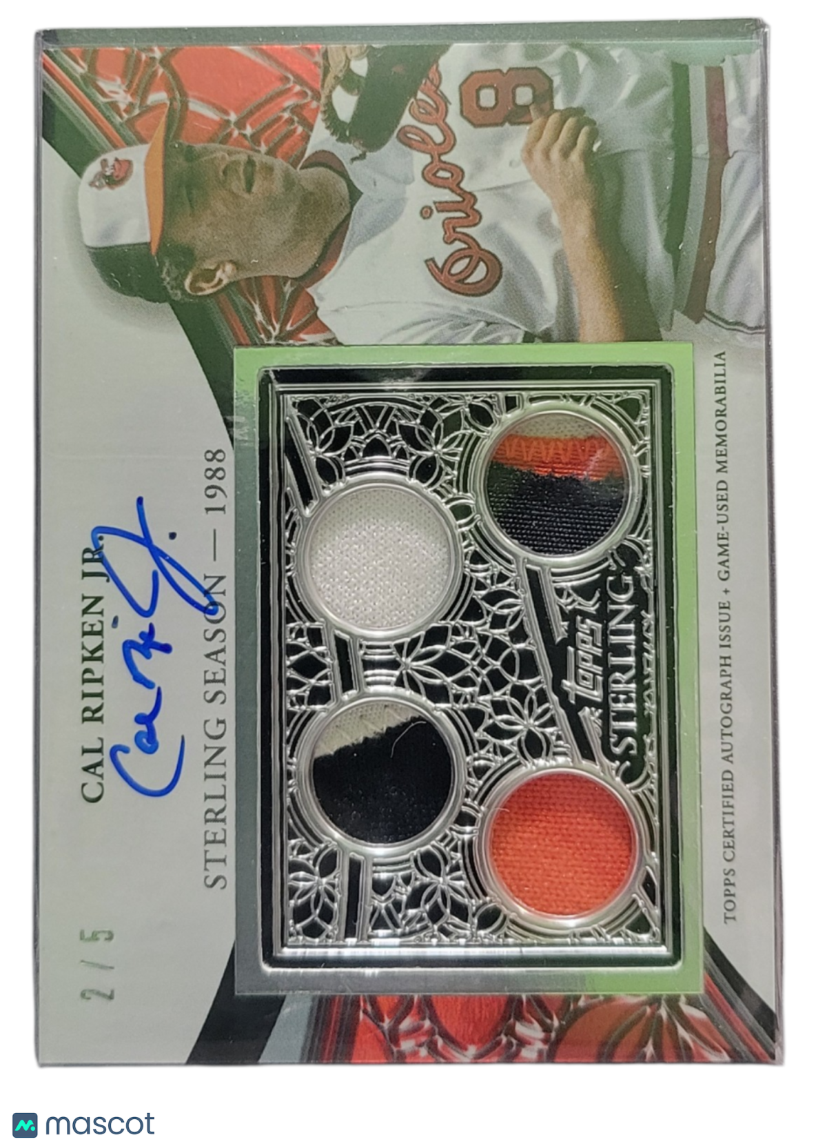 Sports Topps 2023 Topps Sterling Cal Ripken Jr. #Ssar-Crj Quad Relic Game-Used Mem/ 5