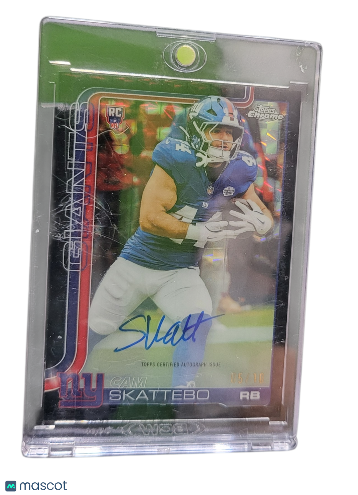 Sports Topps 2025 Topps Chrome Cam Skattebo #Ra-Cs Rookies Autograph Variation 05/10 Rc