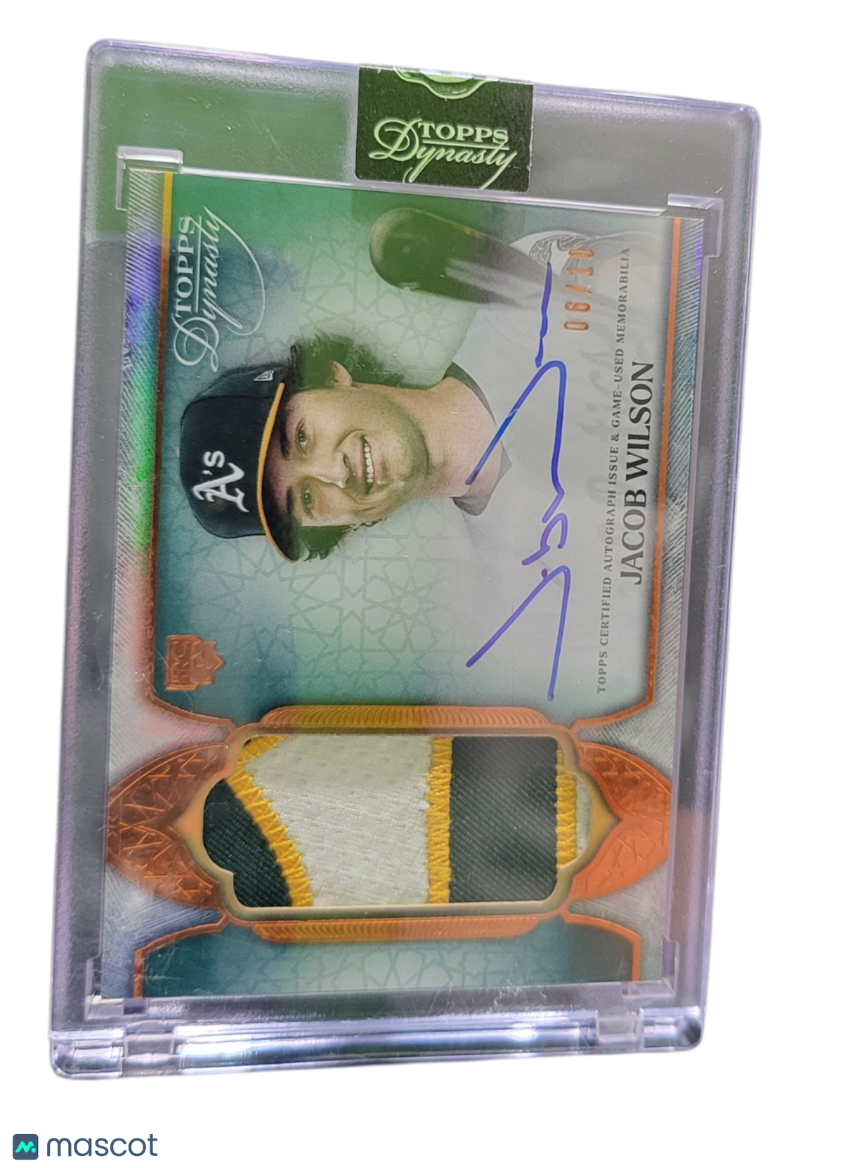Sports Topps 2025 Topps Dynasty Jacob Wilson #Dap-Jw15 06/10 Patch Memorabilia