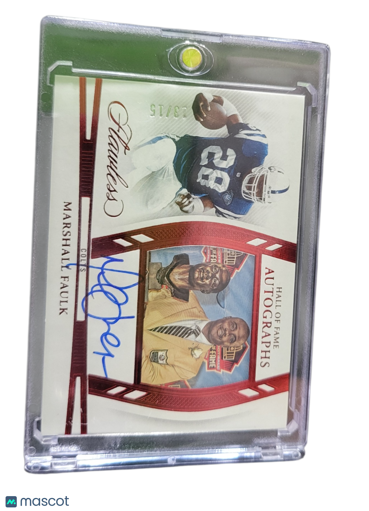 Sports Panini 2025 Panini Flawless Marshall Faulk #Hof-Mfk Ruby Hall Of Fame Auto /15