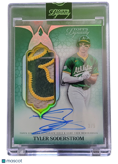 Sports Topps 2025 Topps Dynasty Tyler Soderstrom #Dapb-Ts03 Green Auto Patch /5 Game-Used