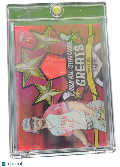 Baseball Topps 2025 Topps Baseball MLB Asg Bobby Witt Jr. #Asgr-BW Red Foil Relic 5/5 Worn