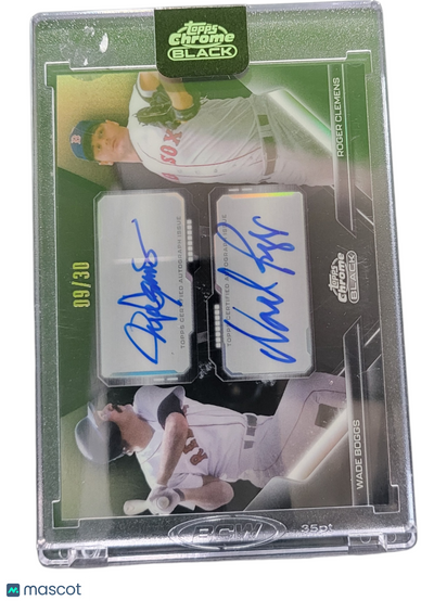 Sports Topps 2026 Topps Chrome Black Roger Clemens Wade Boggs #Pdpa-Bc Green 09/30