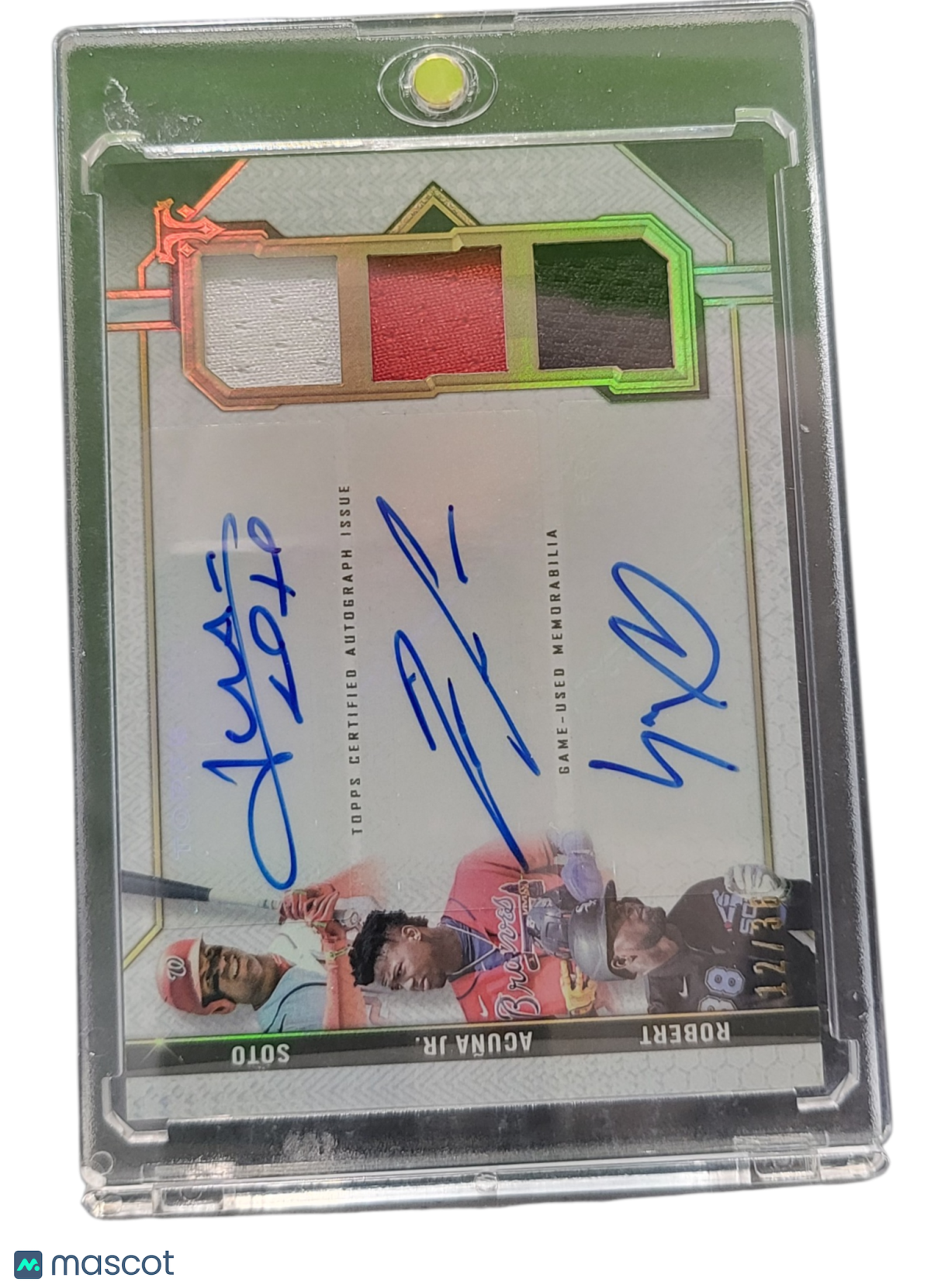 Sports Topps 2021 Topps Luis Robert Juan Soto Ronald AcuñA Jr. #Arc-Sar Auto Triple Relic /36