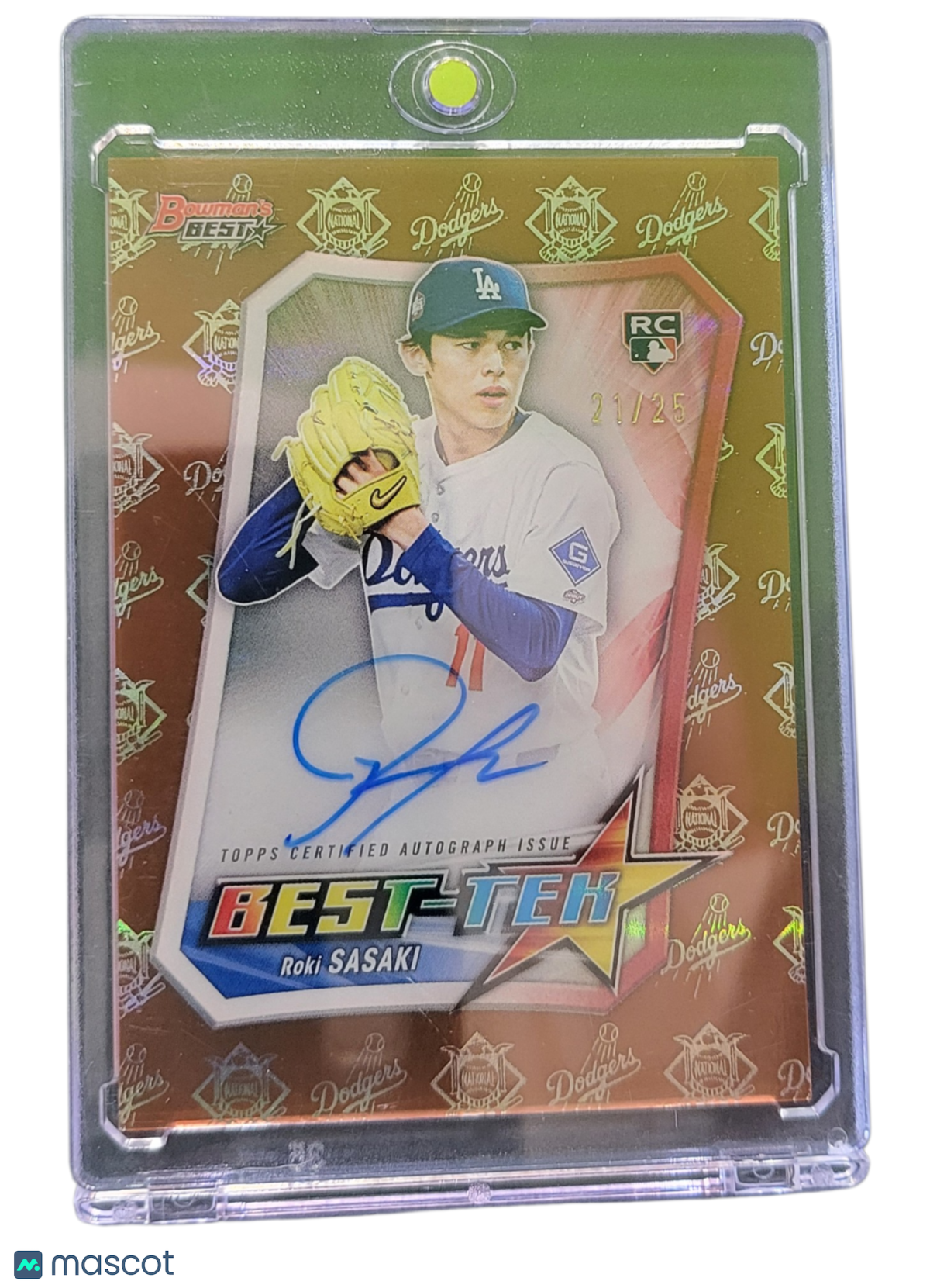Baseball Bowman 2025 Bowman'S Best Best-Tek Roki Sasaki #Bta-Rs Rc 21/25