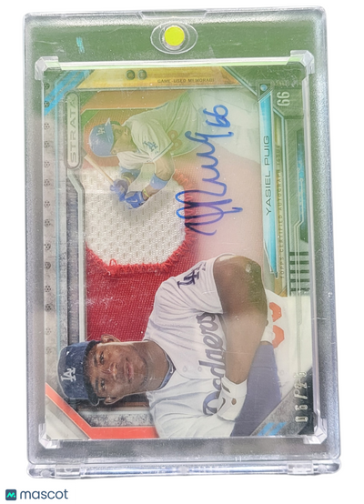Sports Topps 2015 Topps Strata Signature Relic Yasiel Puig #Ssr-Yp Patch Signature Relic