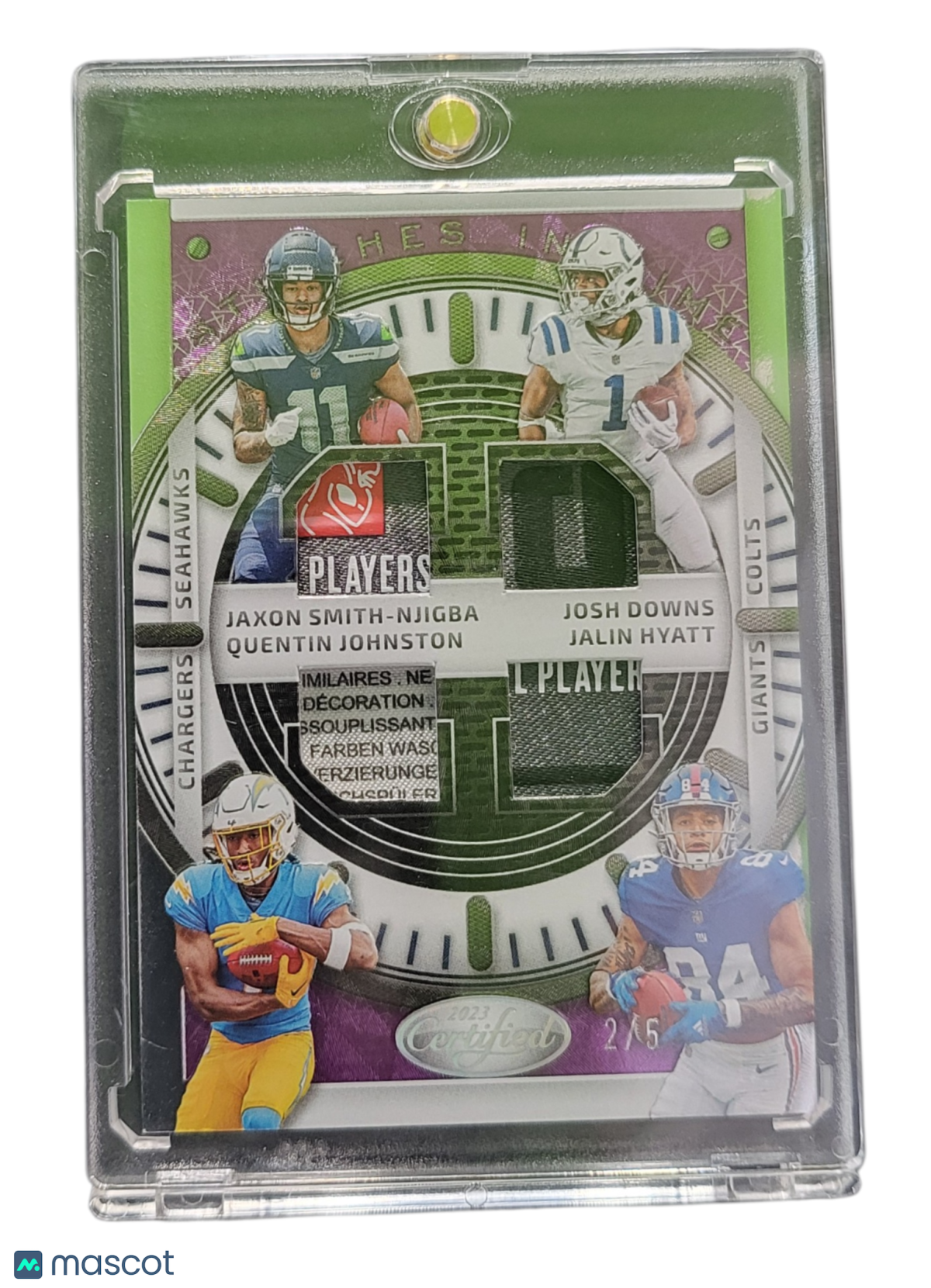 Sports Panini 2023 Panini Jalin Hyatt Josh Downs Jaxon Smith-Njigba Quentin Johnston /5