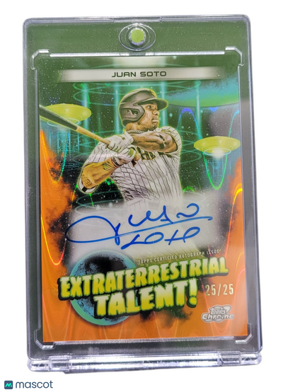 Sports Topps 2023 Topps Cosmic Extraterrestrial Auto Variation Juan Soto #Eta-Js Orange /25