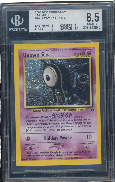 Sports BGS 8.5 Unknown A Holo R Neo Discovery