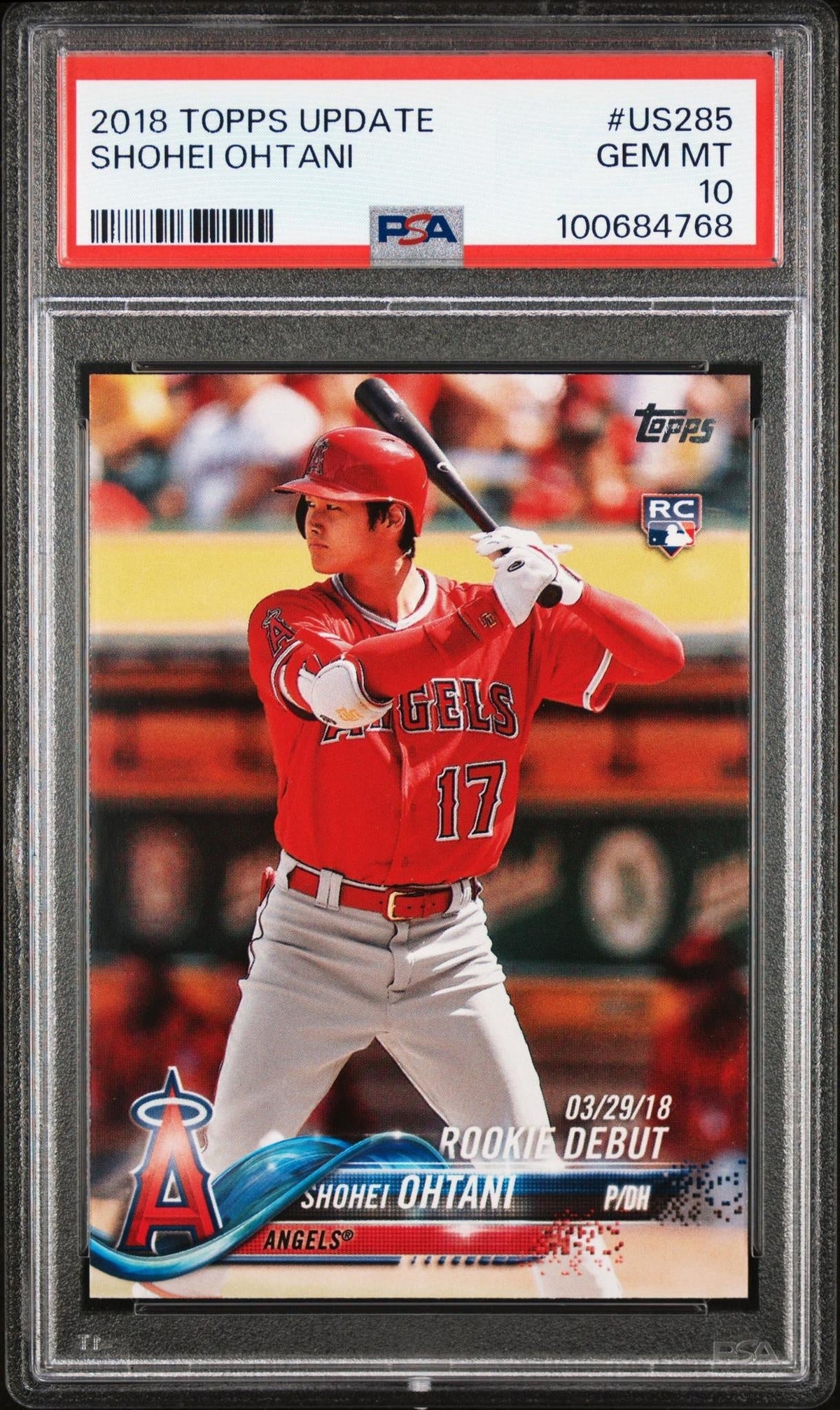 Baseball Topps 2018 Topps Update Rookie Debut Shohei Ohtani #Us285 PSA 10 100684768